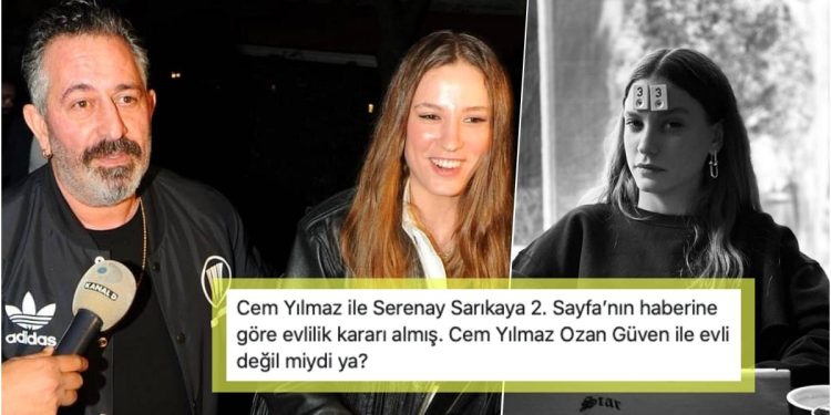 Yılın Büyük Aşkı Cem Yılmaz ve Serenay Sarıkaya’nın Evlenecekleri İddiası Gündeme Bomba Gibi Düştü, Şakalar Havalarda Uçuştu