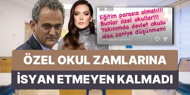 Özel Okul Zamlarına Demet Akalın Bile İsyan Ederken, Whatsapp Veli Gruplarında Dönen Fiyat Listesi Şoke Etti!