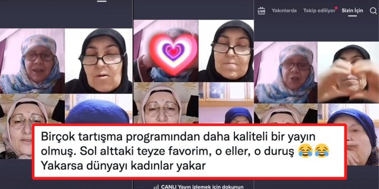 TikTok’ta Canlı Yayın Açıp ‘Evlenmeyin’ Çağrısı Yapan 4 Teyzenin Videosu Viral Oldu!