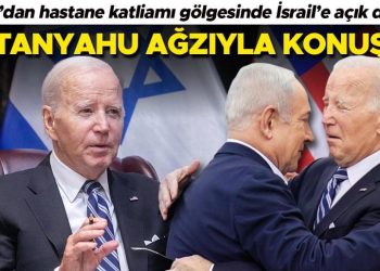 Biden’dan açık destek… Hastane katliamı gölgesinde İsrail’e gitti
