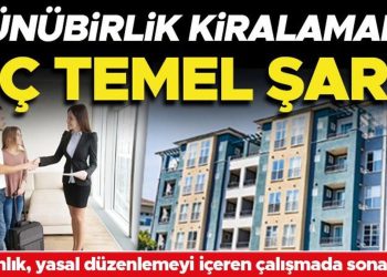Günübirlik kiralamada üç temel şart